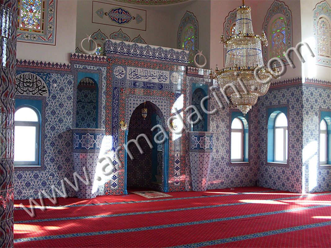 Arap Usulü Ayetli Çini Mihrap örneği