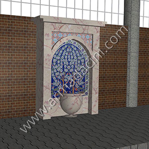 El Dekoru Çinili Çeşme-3 (Hayat Ağacı) Modeli - Görsel 2