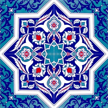 Motifs traditionnels de carreaux de céramique en porcelaine mexicaine et portugaise. Azulejo