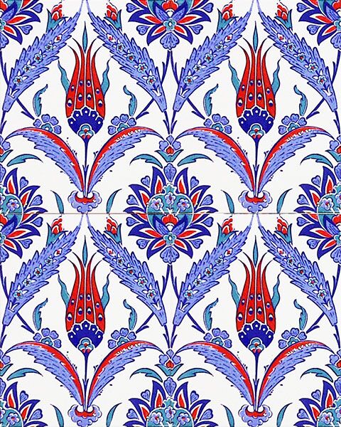 AC-1002 Kırmızı Laleli Çini Seramik Karo, Kütahya çinisi, Cami çinileri, Türk hamamı, arabic mosque, Banyo, otel dekorasyon, fiyatları, decoration örnekleri