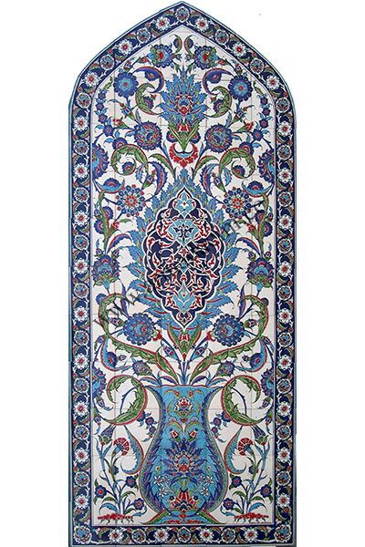 100x240 iznik Cinisi Desenli El Dekoru 927 Cini Pano Kütahya ve iznik çinileri el yapımı çini karo klasik türk çini sanatı desenleri osmanlı motifleri türk hamamı çini pano banyo mutfak çiniler seramik dekorasyon hand made interior ceramic tiles decoration turkısh bath bathroom çini fiyatları satıcıları fabrikalar