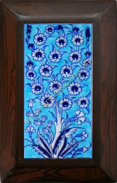 10x20 Kutahya Ceramic Blue Life Tree Hand Decor 114 Ceramic Panel iznik ceramics handmade ceramic tile turkish ceramic art patterns ottoman motifs turkish bath ceramic panel bathroom kitchen ceramics ceramic hotel home mosque metro decoration mosque masjid hand made interior ceramic tiles decoration turkısh bath bathroom prices