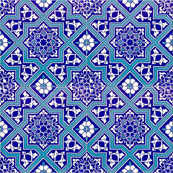AC-12 Selcuk Yıldız Desenli Cini Karo geometric islamic art ceramic design mosque masjid tiles decorations