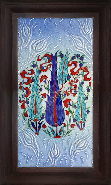 20x40 iznik Mavi Selvi Çini Desenli El Dekoru 158 Cini Pano iznik çinileri el yapımı çini karo türk çini sanatı desenleri osmanlı motifleri türk hamamı çini pano banyo mutfak çiniler seramik otel ev cami metro dekorasyon mosque masjid hand made interior ceramic tiles decoration turkısh bath bathroom fiyatları