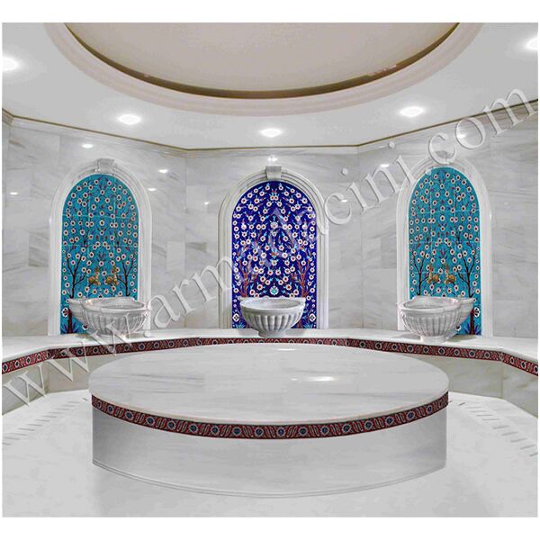 60x105 Bahar dalı Çini Desenli Türk Hamamı