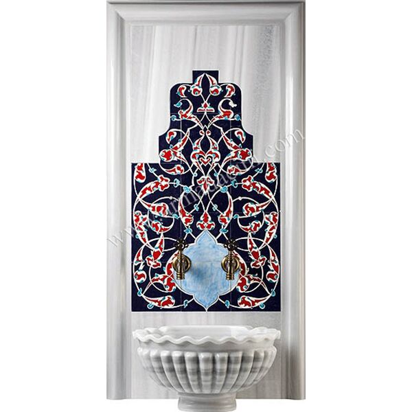 60x105 Klasik Rumi Desen çini Türk Hamamı