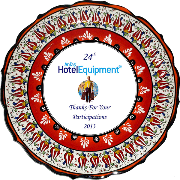 25 cm Kırmızı Lale Desenli Samur Çini Tabak