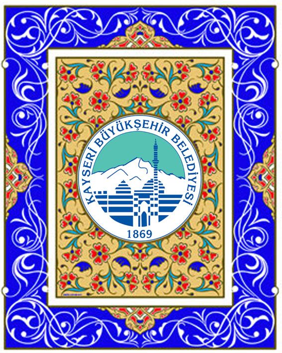 20x25 Altın yaldızlı çini Plaket Karo-2 (Kobalt)