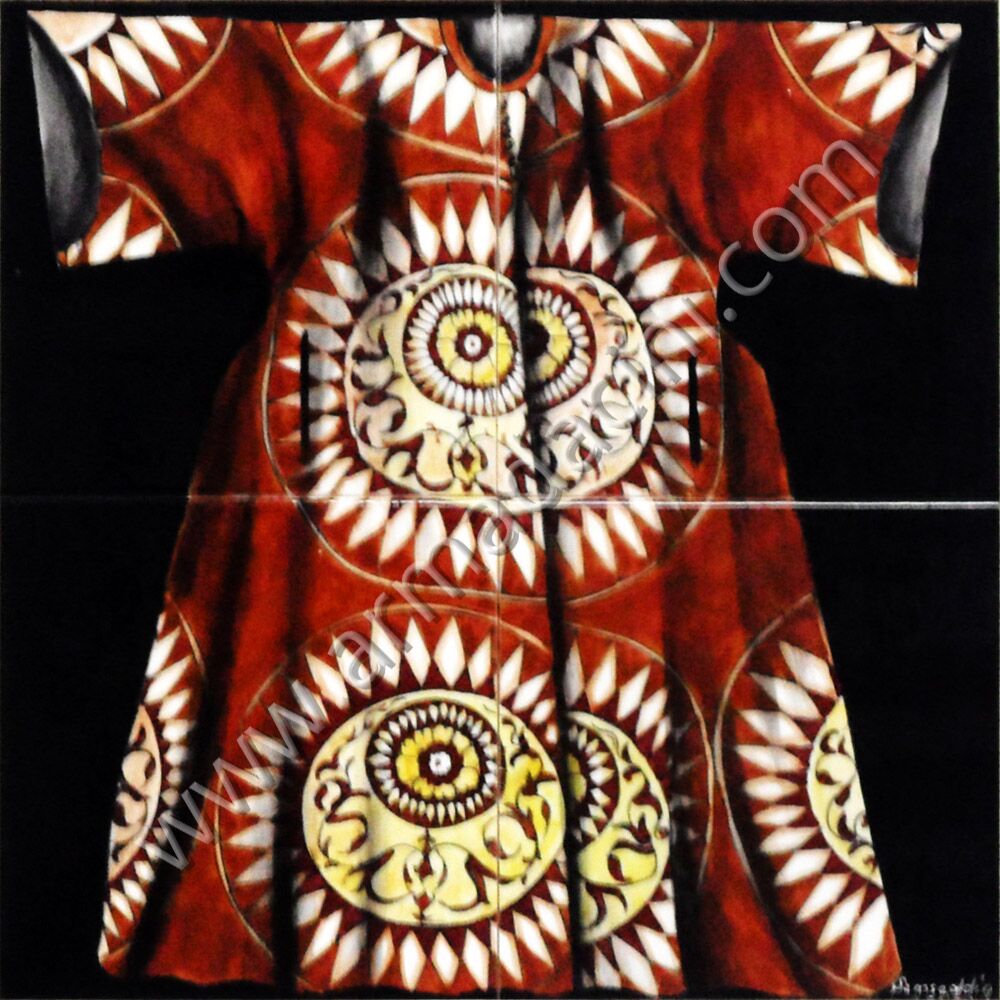 40x40 Osmanlı Padisah Kaftanı Tılsımlı Kaftan Cini Pano Kütahya ve iznik çinileri el yapımı çini karo klasik türk çini sanatı desenleri osmanlı motifleri türk hamamı çini pano banyo mutfak çiniler seramik dekorasyon hand made interior ceramic tiles decoration turkısh bath bathroom çini fiyatları satıcıları fabrikalar