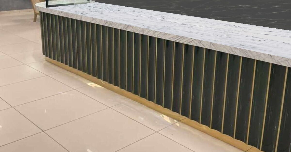 Bar Önü Seramik Çini 10X100 cm Siyah